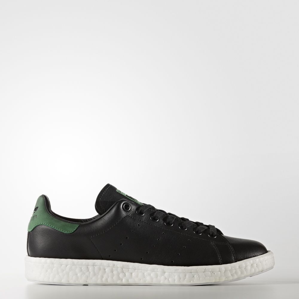 Adidas Stan Smith Boost - Originals ανδρικα - Μαυρα/Πρασινο,Μέγεθος: EU 36 – 54 2/3 (703TCWGU)